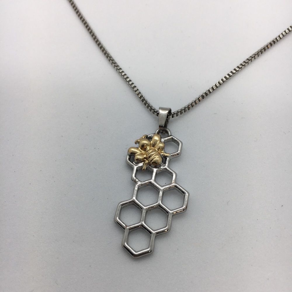 Bee Honeycomb necklace